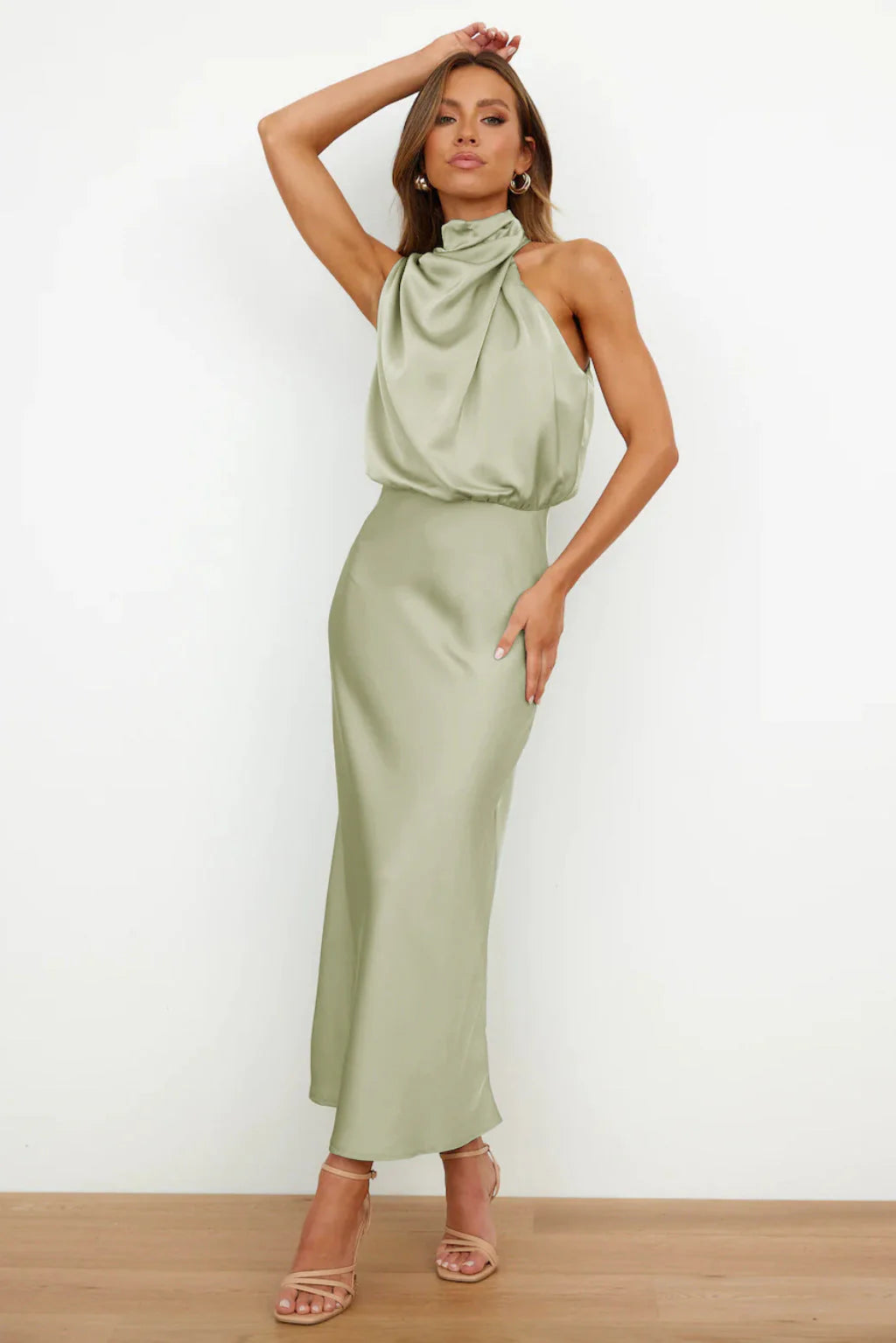 Violeta | Vestido drapeado Sahara