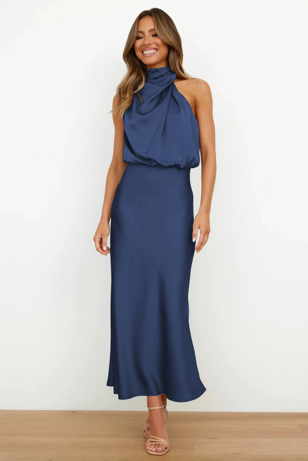 Violeta | Vestido drapeado Sahara