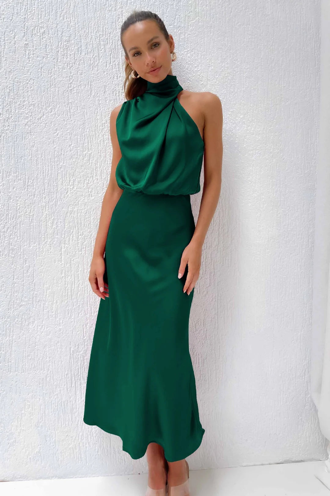 Violeta | Vestido drapeado Sahara