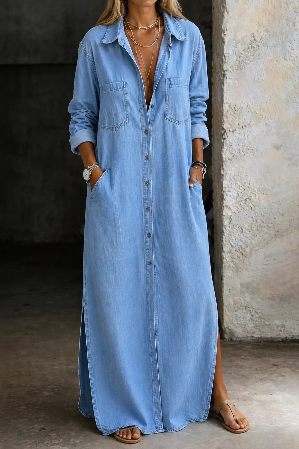 Delia | Vestido abotonado