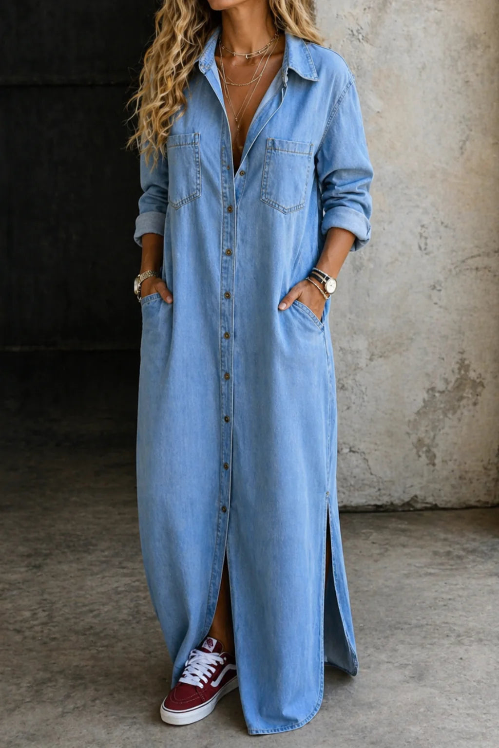 Delia | Vestido abotonado