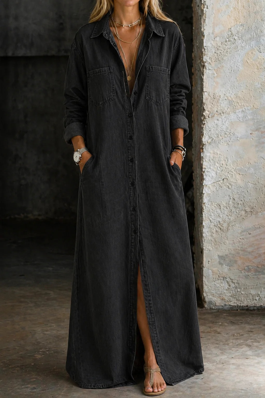Delia | Vestido abotonado