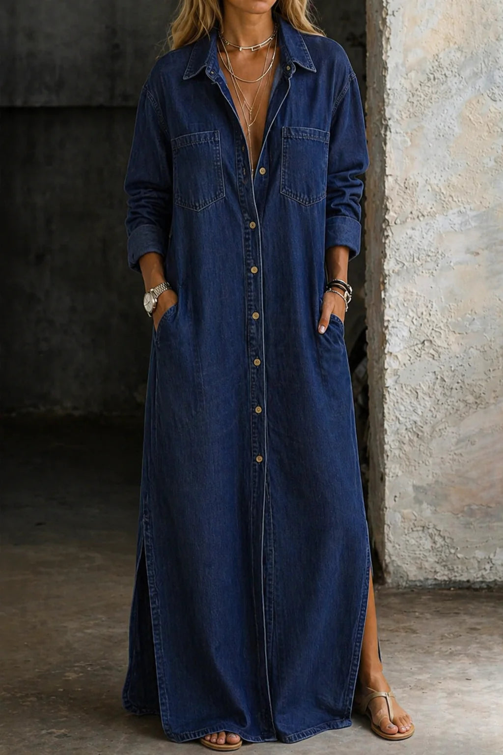 Delia | Vestido abotonado