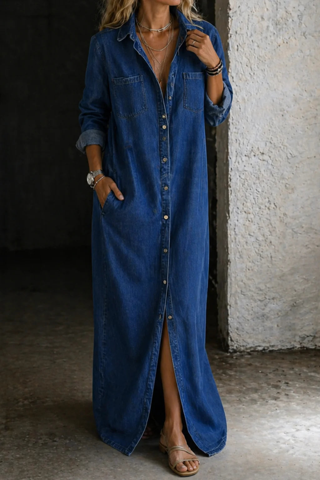 Delia | Vestido abotonado