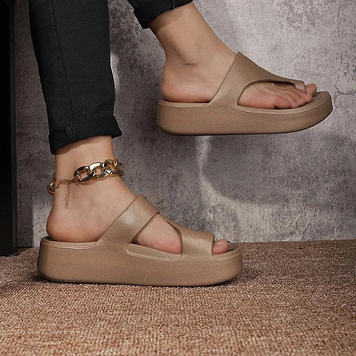 Sandalias mujer con punta abierta