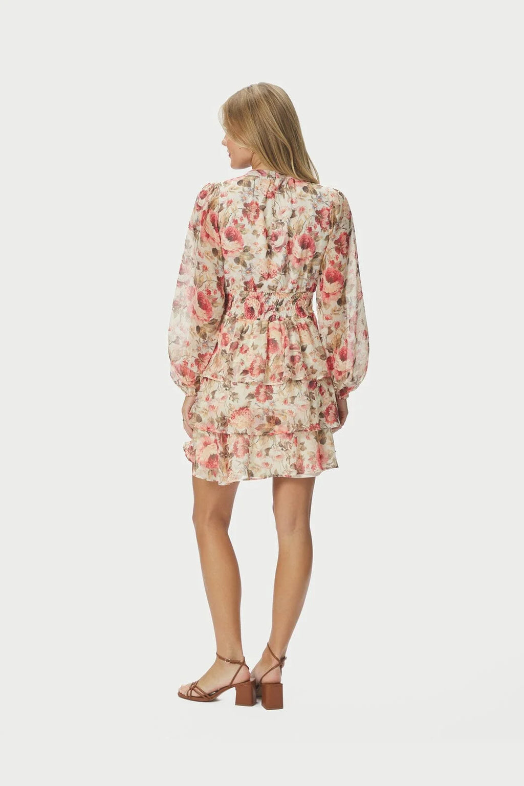 Vestido vintage con estampado floral