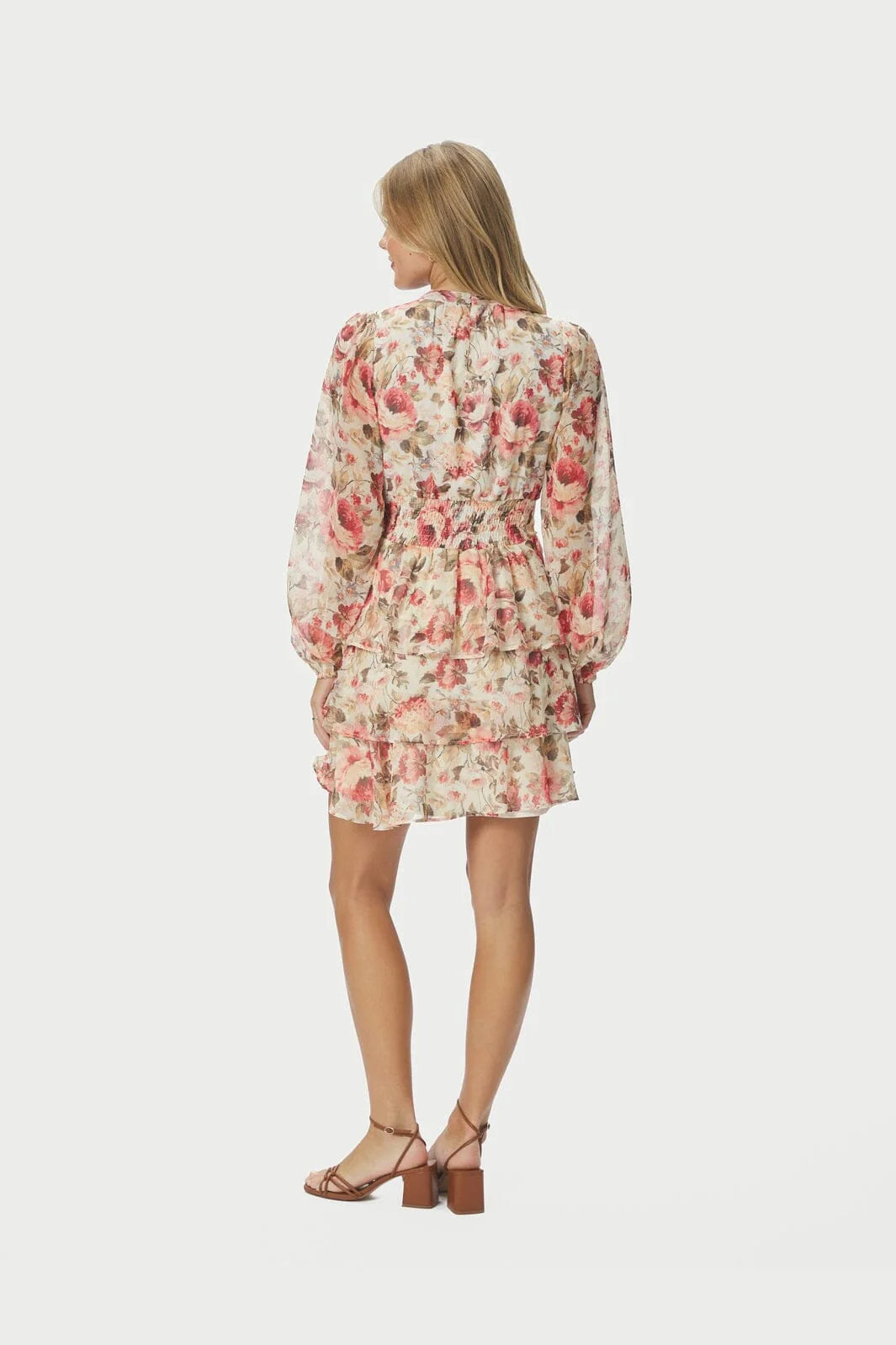 Vestido vintage con estampado floral