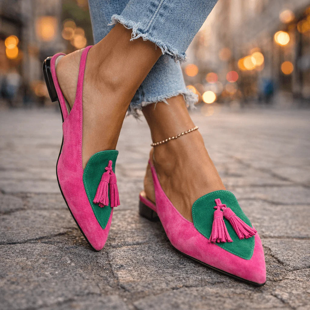 Zapatos de tacón con borlas Lorina