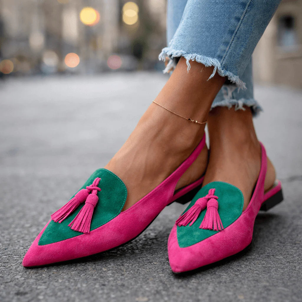 Zapatos de tacón con borlas Lorina