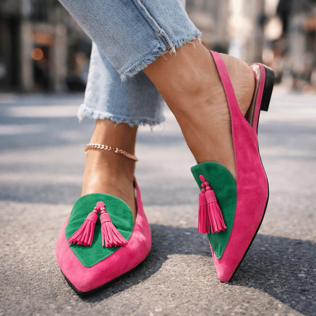 Zapatos de tacón con borlas Lorina