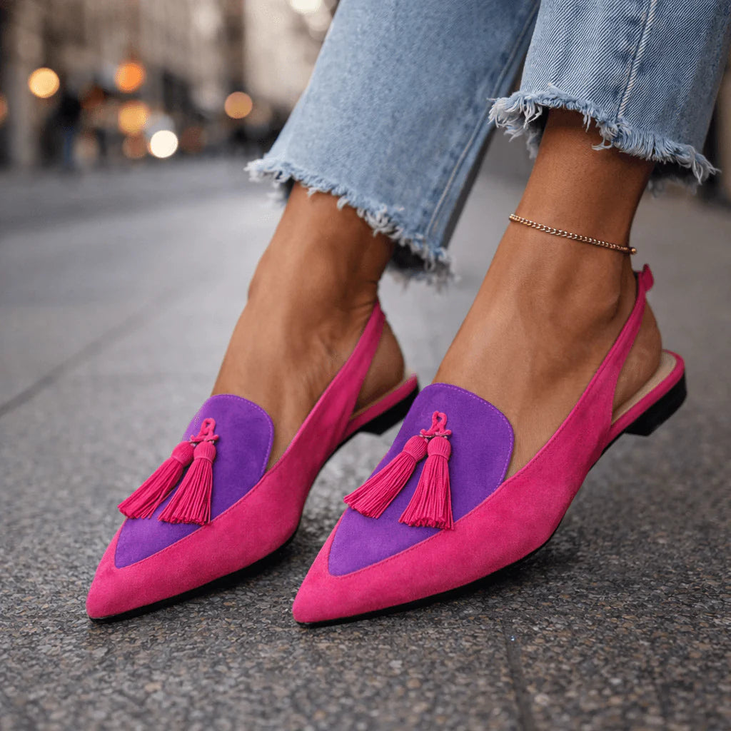 Zapatos de tacón con borlas Lorina