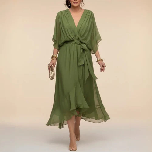 Mónica - Vestido con escote en V