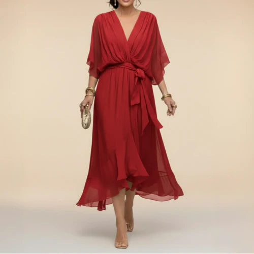 Mónica - Vestido con escote en V