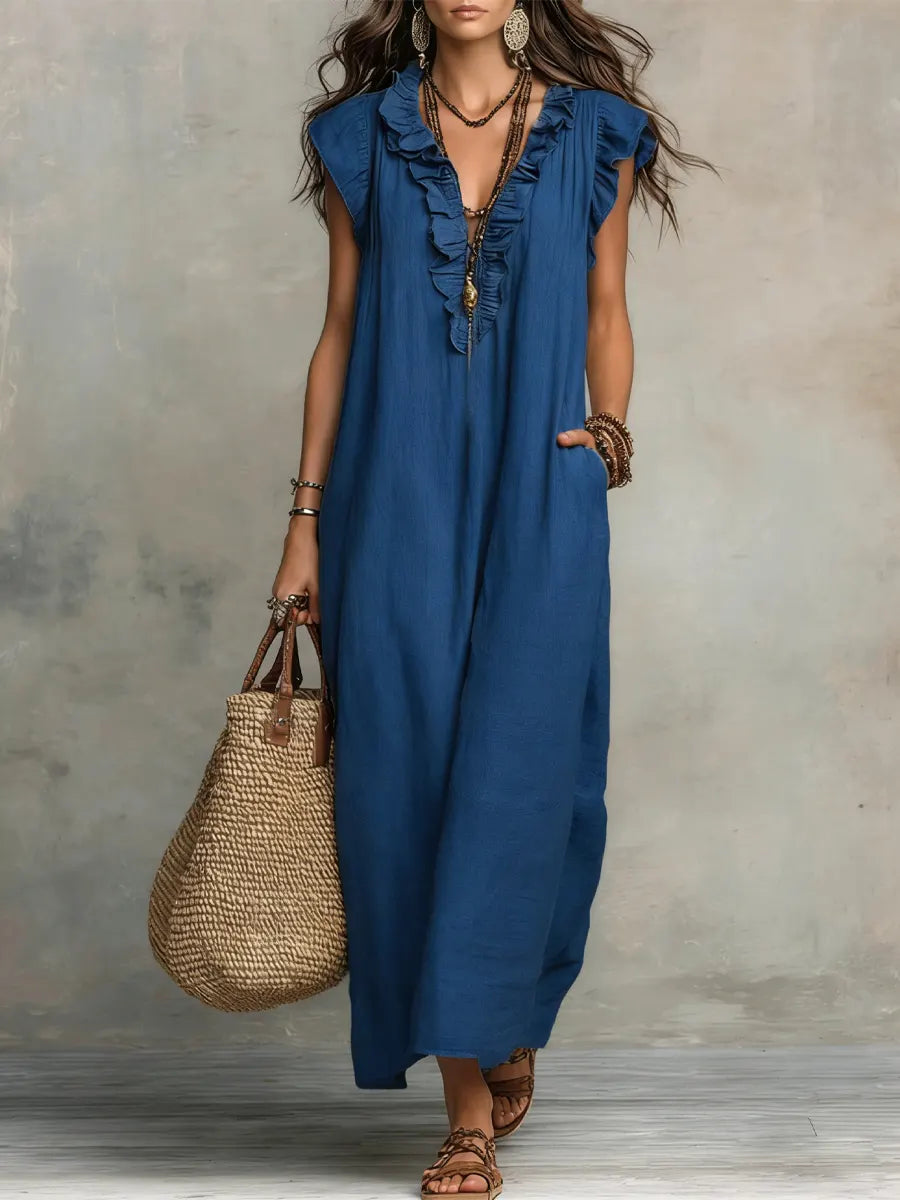 Camela | Vestido largo bohemio