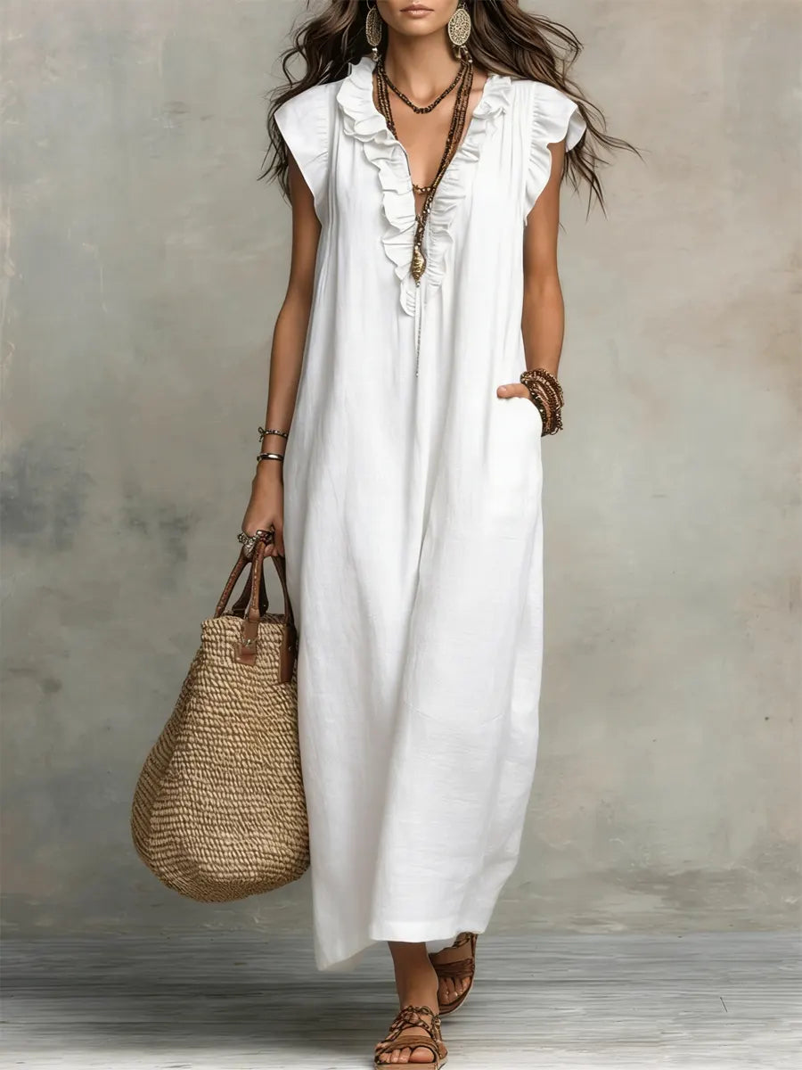 Camela | Vestido largo bohemio