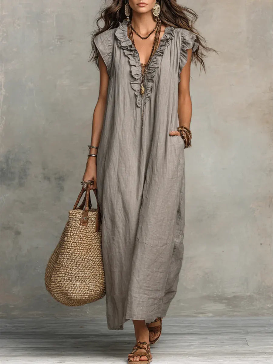 Camela | Vestido largo bohemio