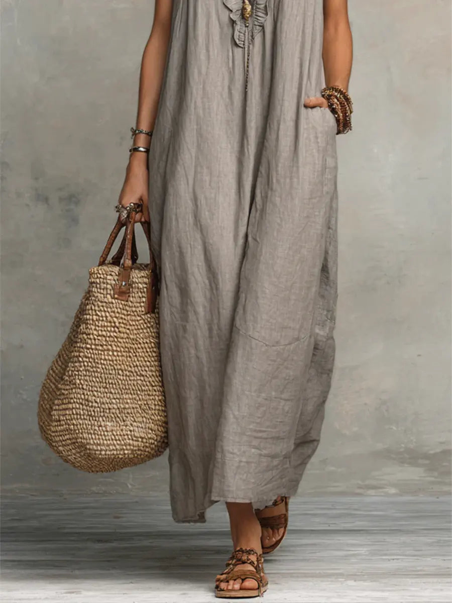 Camela | Vestido largo bohemio