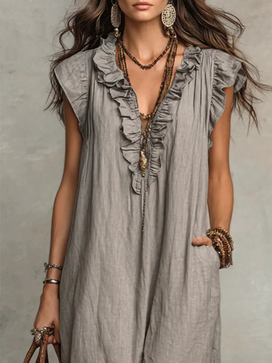 Camela | Vestido largo bohemio